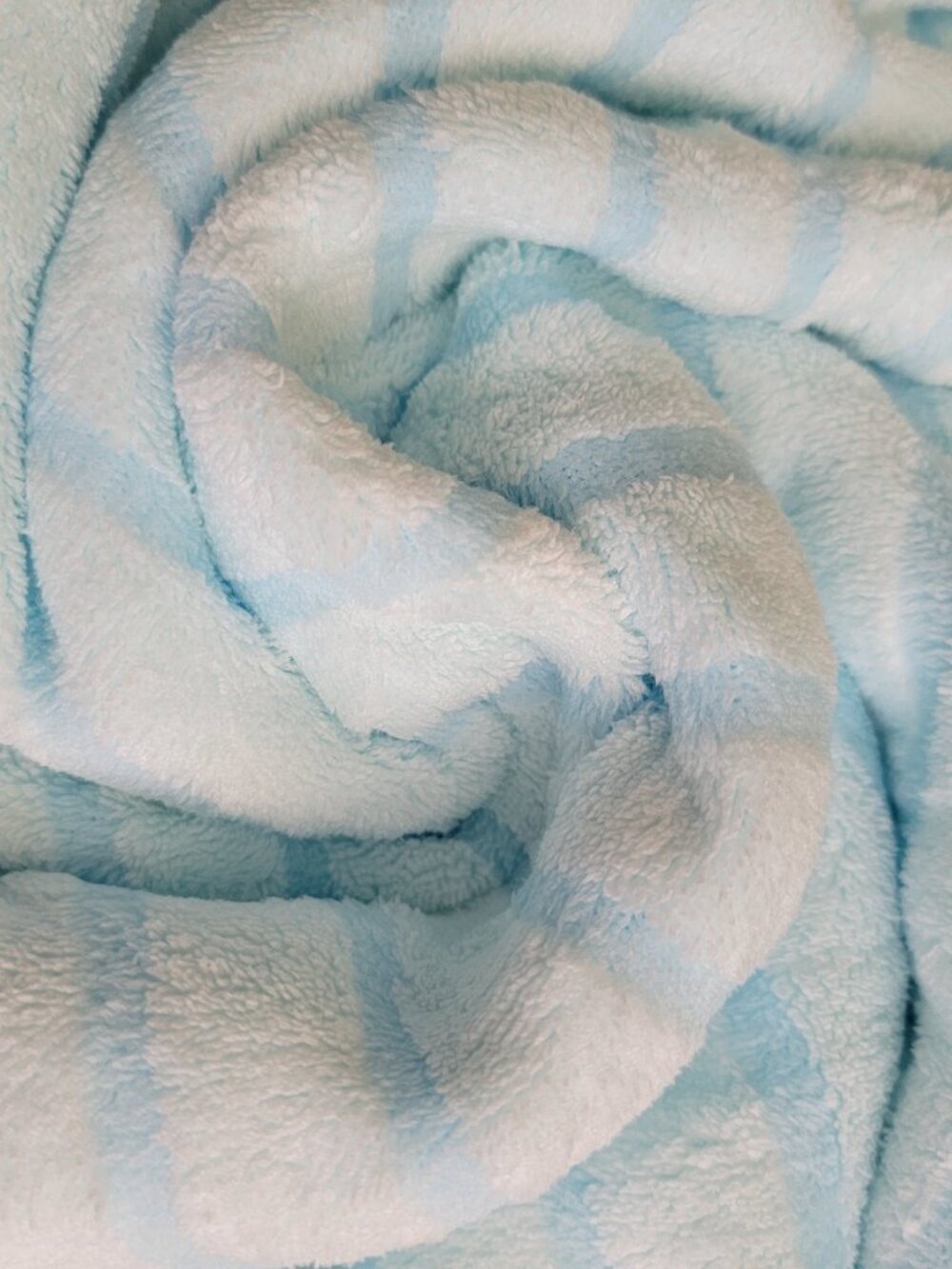Beach Bath Pool soft flannelette striped towel- Blue